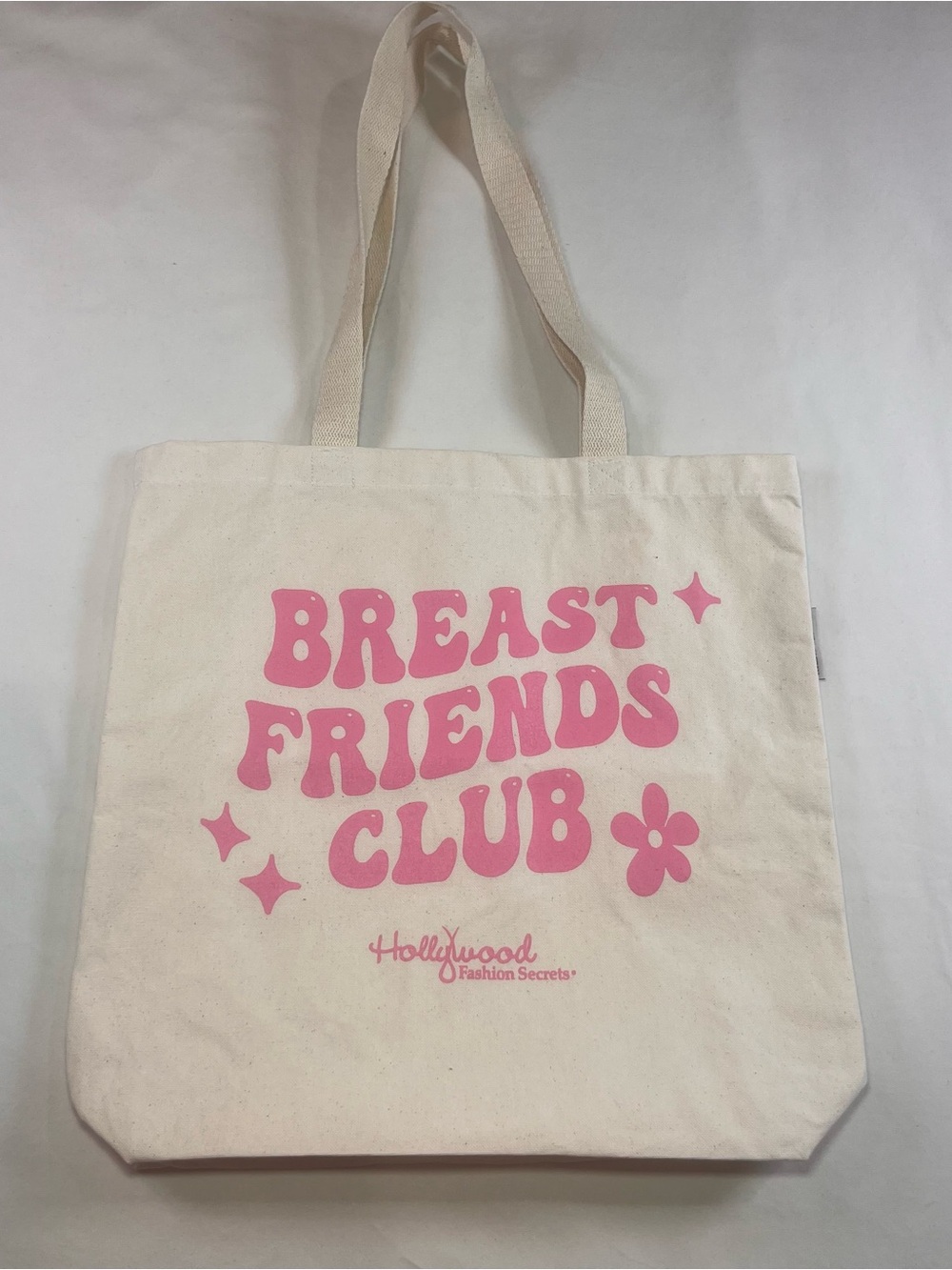 Girlhood PINK “BREAST FRIENDS CLUB” ORGANIC COTTON TOTE